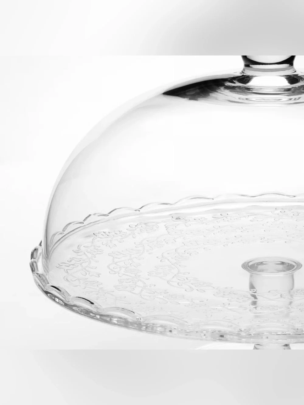 New IKEA ARV BROLLOP Cake Stand with Lid Clear Glass 29 cm (11 
